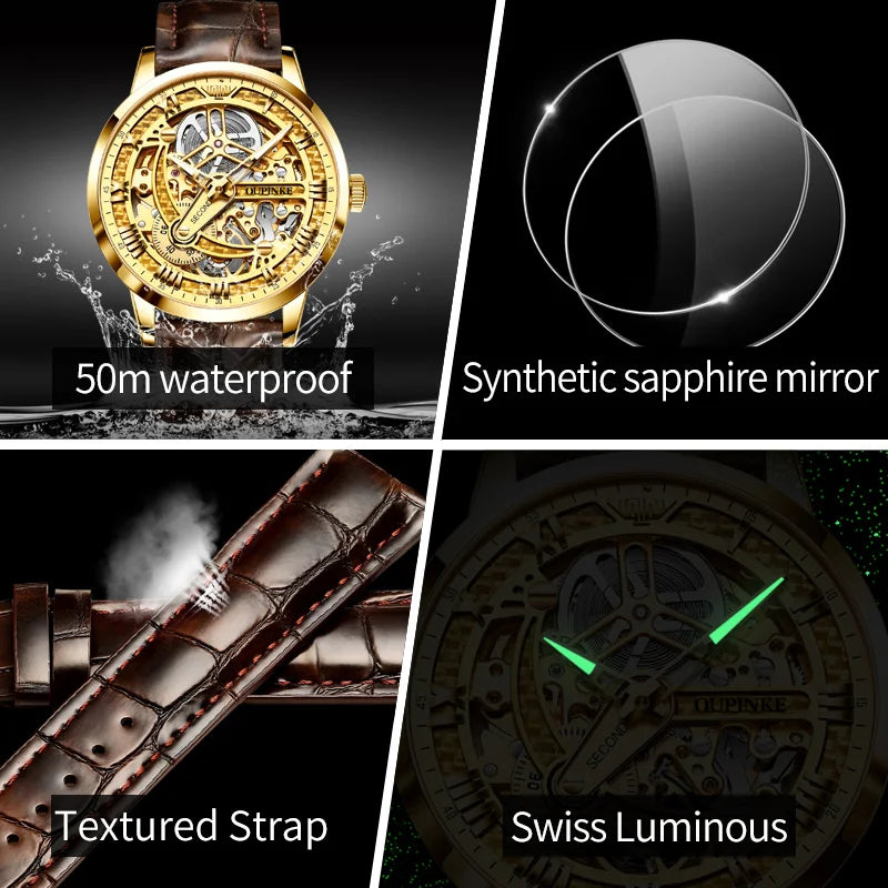 OUPINKE Luxe Herenhorloge