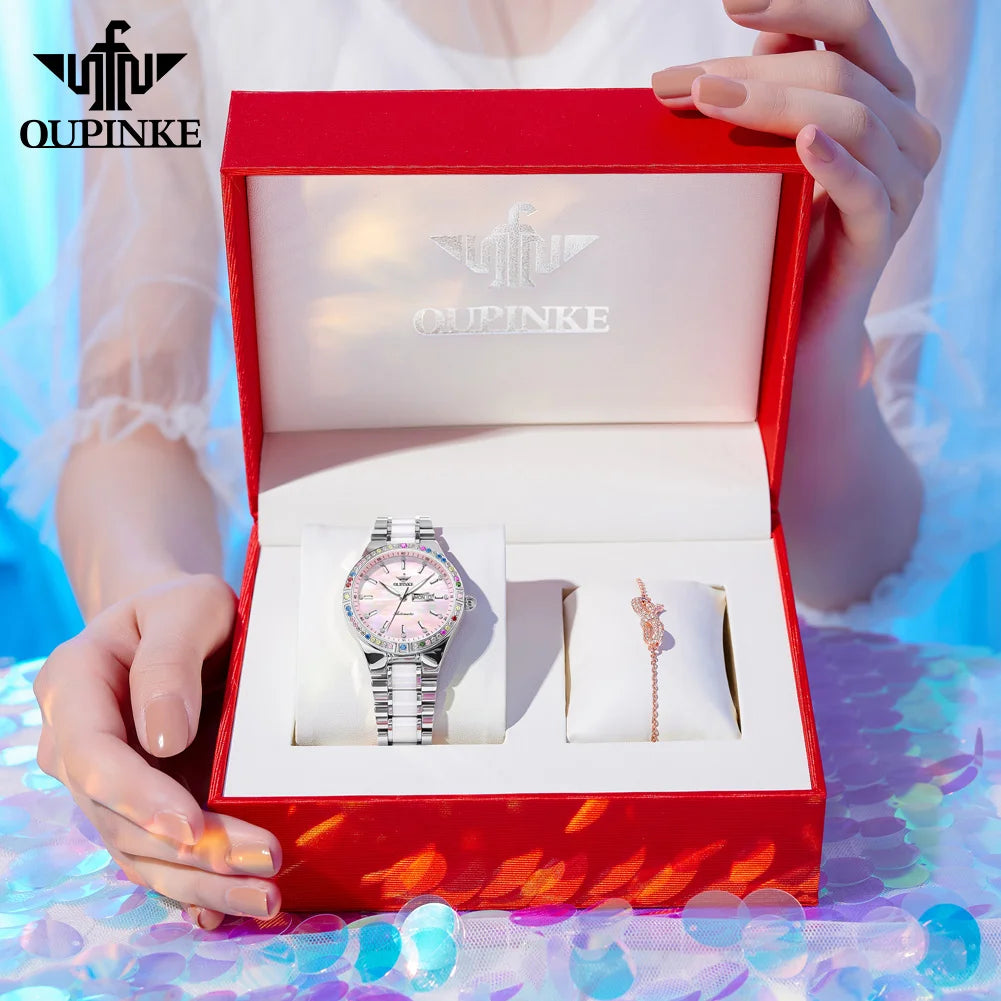 OUPINKE 3283 Luxe Automatisch Dameshorloge
