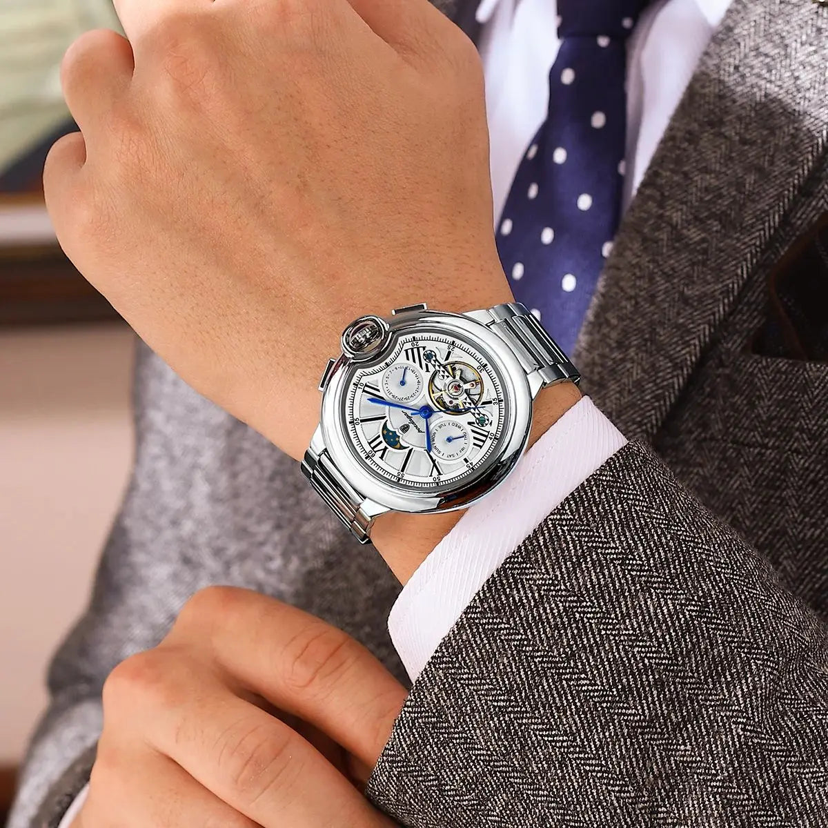 POEDAGAR 1413 Automatisch Tourbillon Herenhorloge