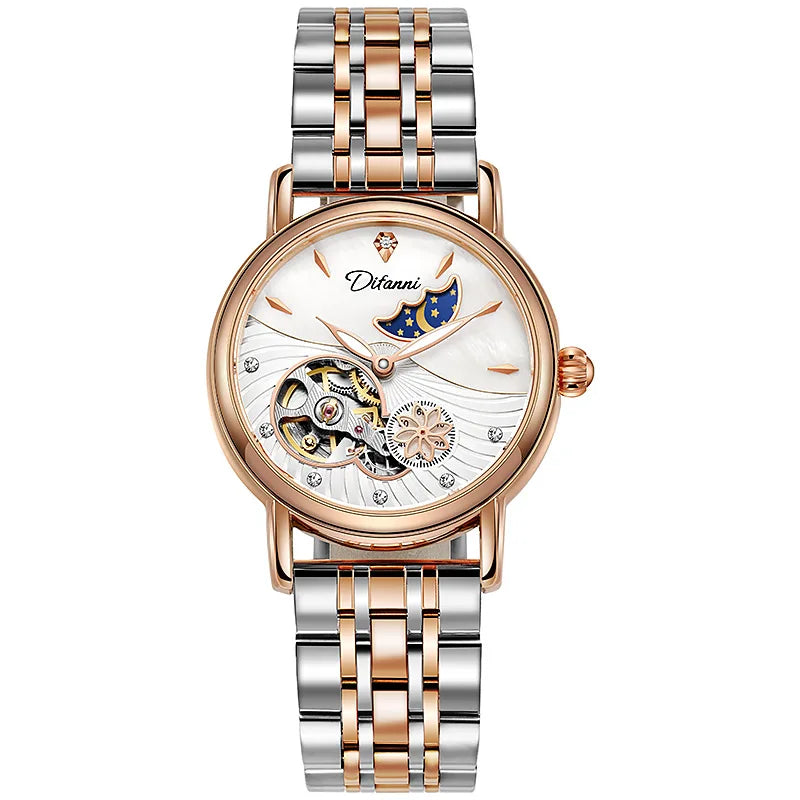 DIFANNI 6023 Luxe Automatisch Dameshorloge