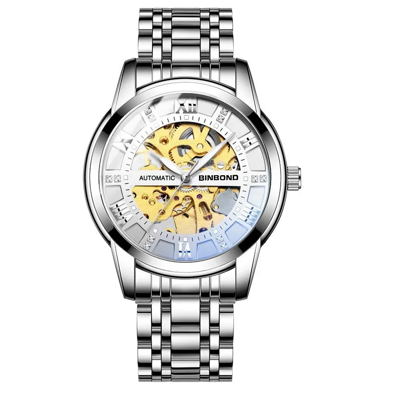 BINBOND 6020 Skeleton Automatisch Herenhorloge