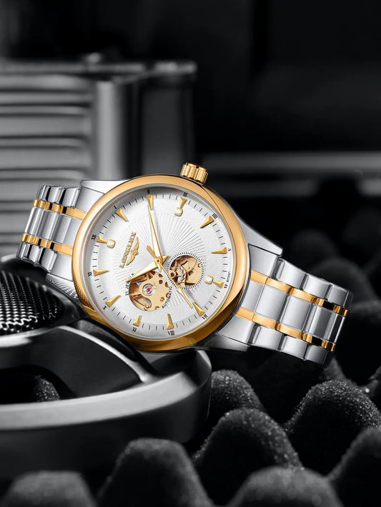 LONGLUX 8020GJ Automatisch Skeleton Herenhorloge