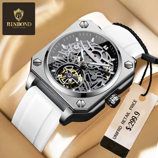 BINBOND H1133 Tourbillon Skeleton Herenhorloge