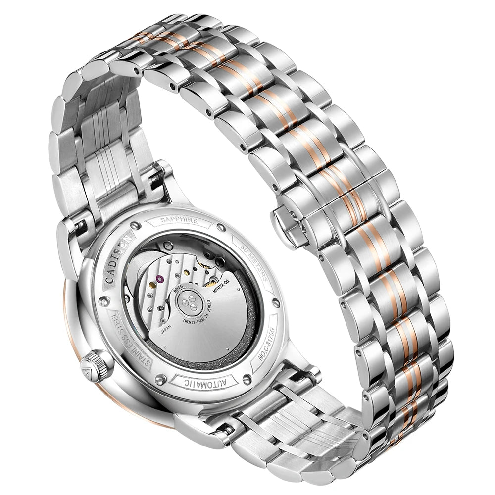 CADISEN C8175 Ultradun Zakelijk Automatisch Herenhorloge