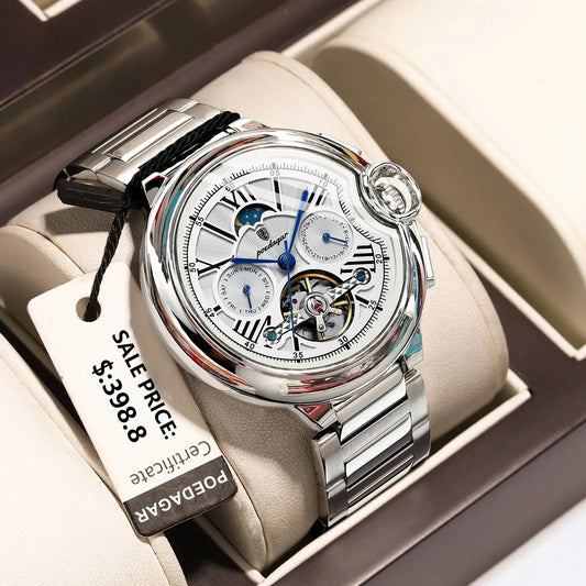 POEDAGAR 1413 Automatisch Tourbillon Herenhorloge