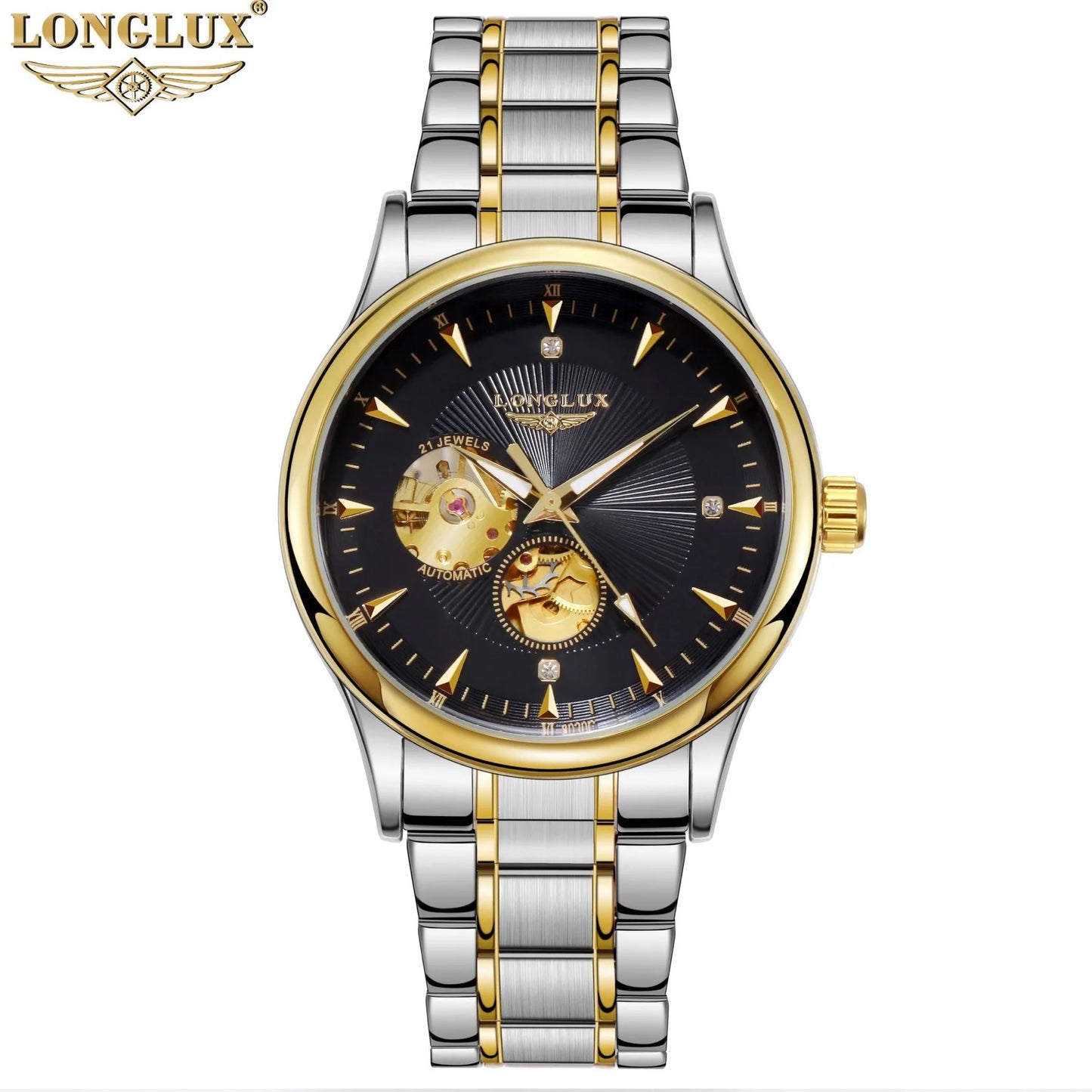 LONGLUX 8020GJ Automatisch Skeleton Herenhorloge