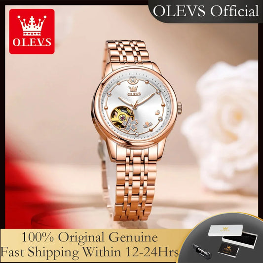 OLEVS 6732 Luxe Automatisch Dameshorloge