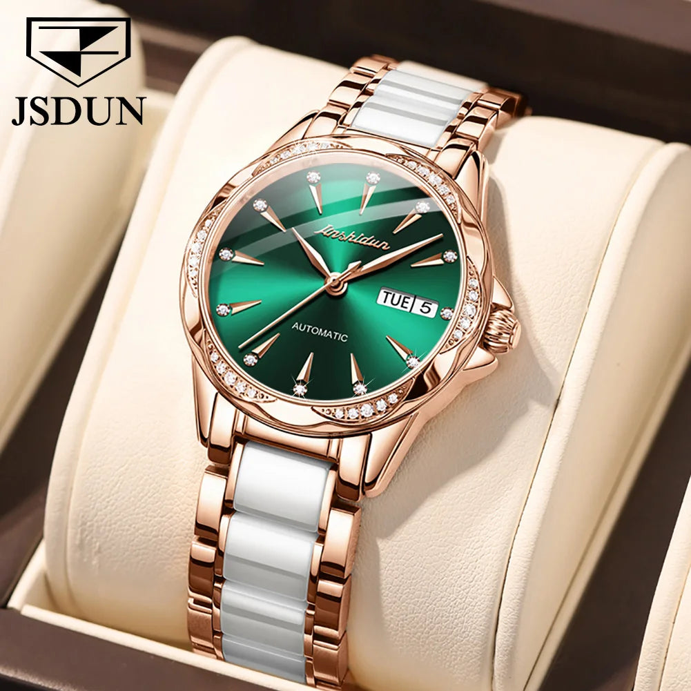 JSDUN 8821 Luxe Automatisch Dameshorloge