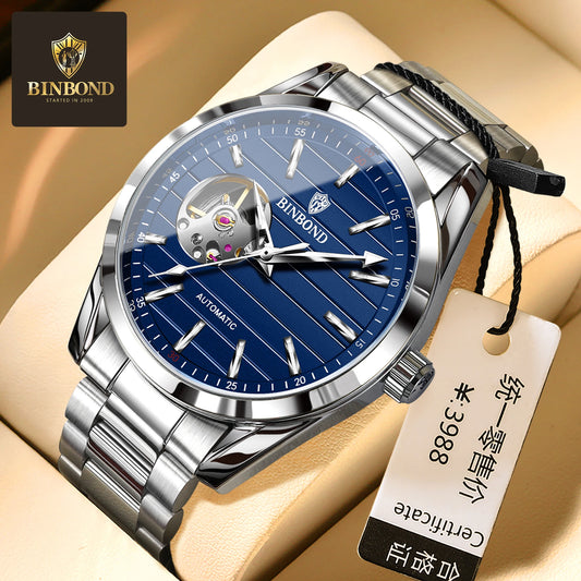 BINBOND J2307 Skeleton Automatisch Herenhorloge