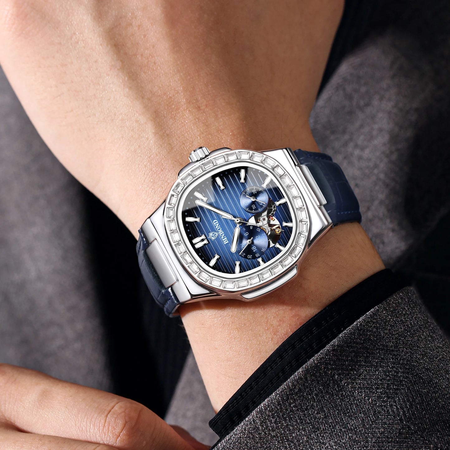 BINBOND J1116 Tourbillon Skeleton Herenhorloge