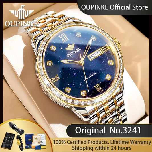 OUPINKE 3241 Automatisch Herenhorloge