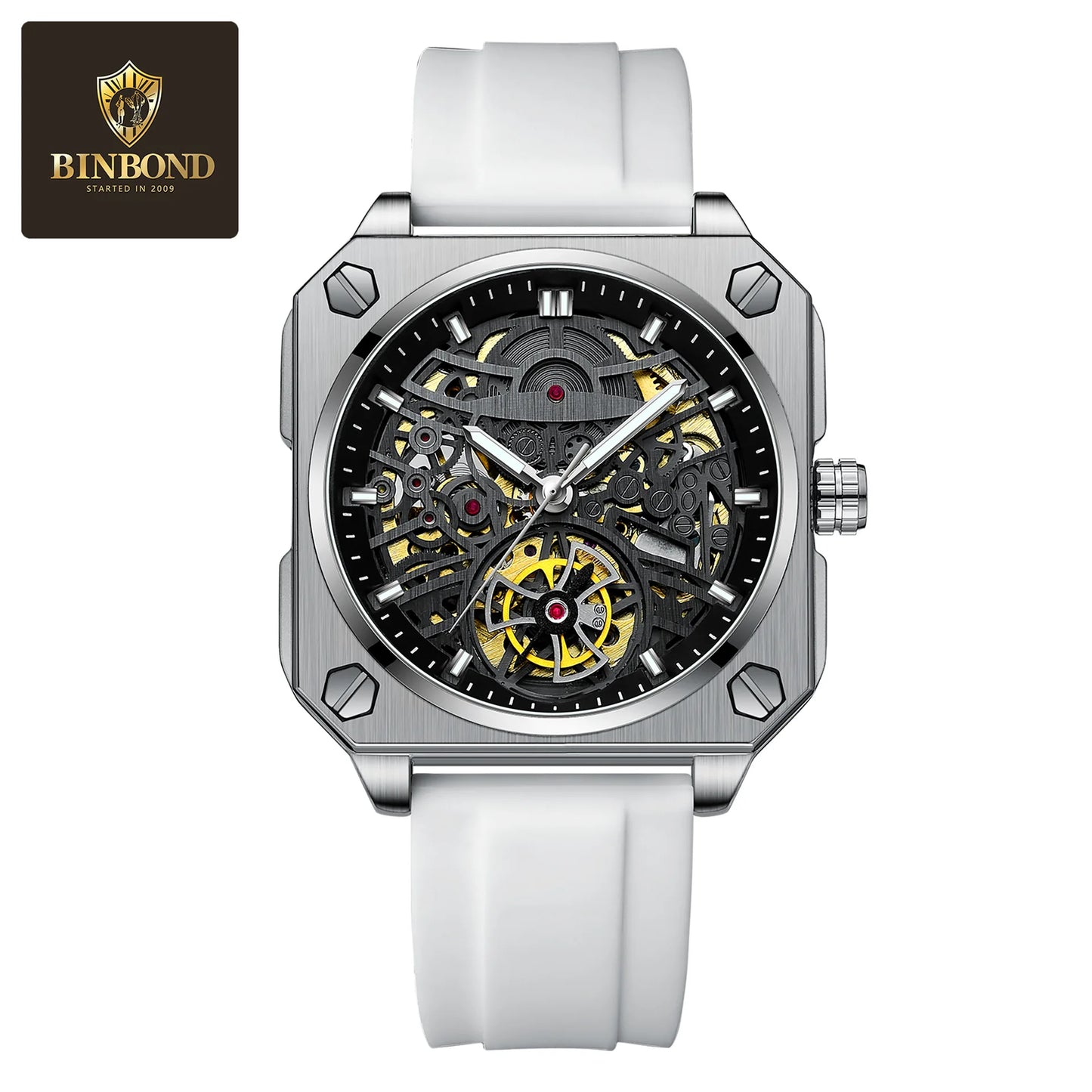 BINBOND H1133 Tourbillon Skeleton Herenhorloge