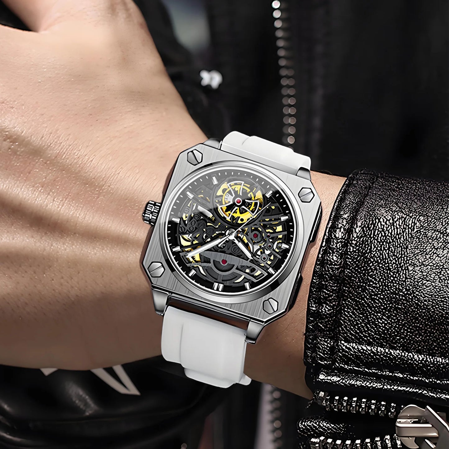 BINBOND H1133 Tourbillon Skeleton Herenhorloge