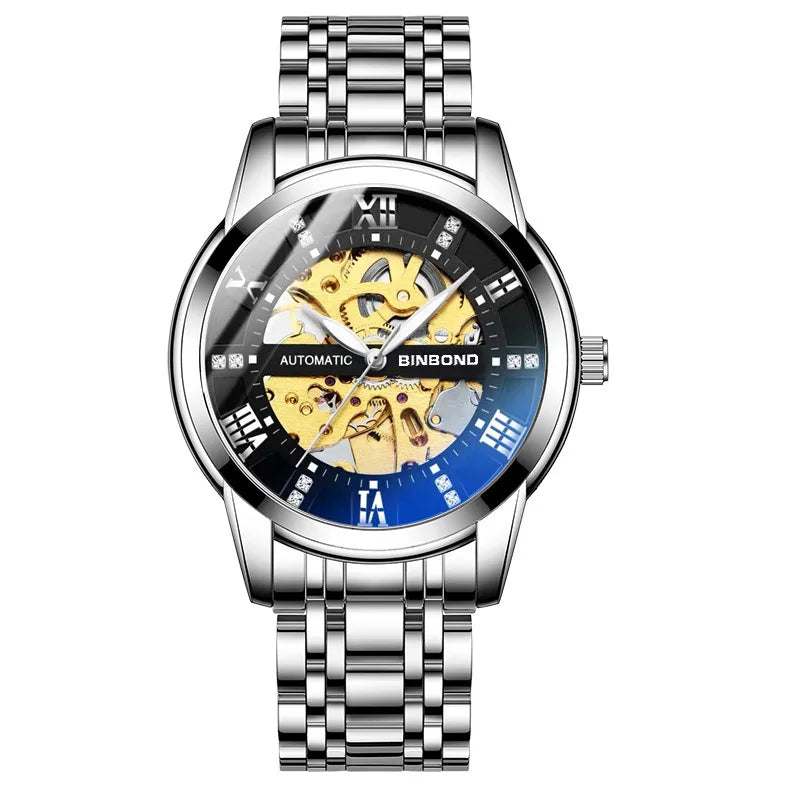 BINBOND 6020 Skeleton Automatisch Herenhorloge