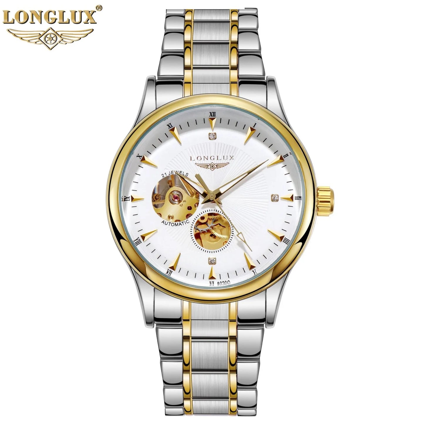 LONGLUX 8020GJ Automatisch Skeleton Herenhorloge